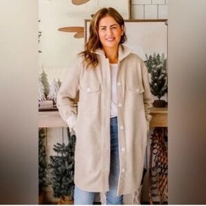 Jackson Rowe and Jillian Harris jacket